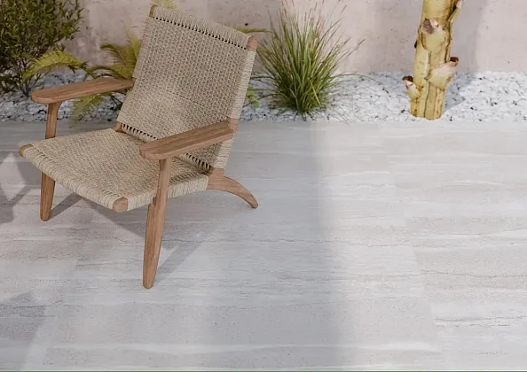 Фото Плитка Ibero R0002625 Strata Art Beige Rect 30x90 Испания