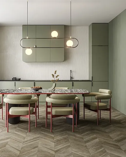 Фото Керамогранит Aparici Chevron Oak Natural 49,75x99,55 Испания