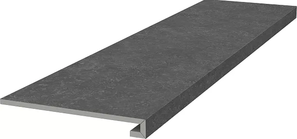 Фото Ступень Kerama Marazzi Касабланка клееная фронтальная HP антрацит матовый обрезной 33x119,5x0,9 (KM6012G0141RGCF) Россия