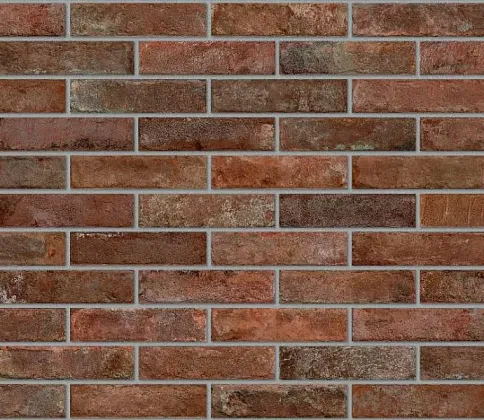 Фото Керамогранит Dado Ceramica BKN004 Brickone Rosso Berlino 7,4x31 Италия