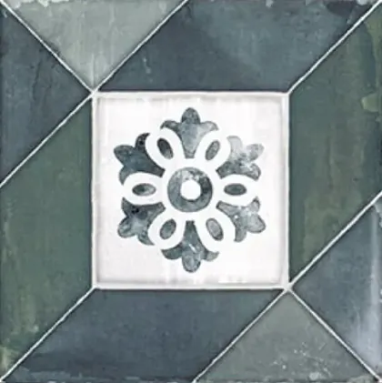 Фото Декор Mainzu Elegance Deco Blu Green 20x20 Испания