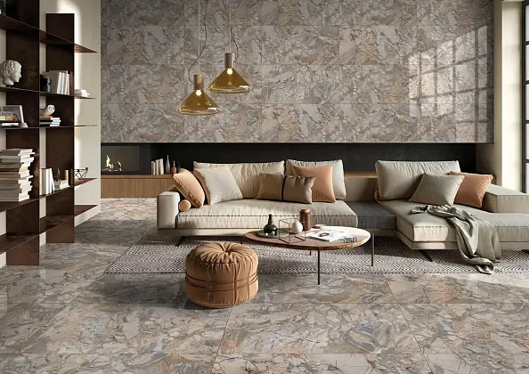 Фото Керамогранит Ennface ENONX3104SP120280 Royal Onyx Grey SP Matt 1200x2800x6 Индия