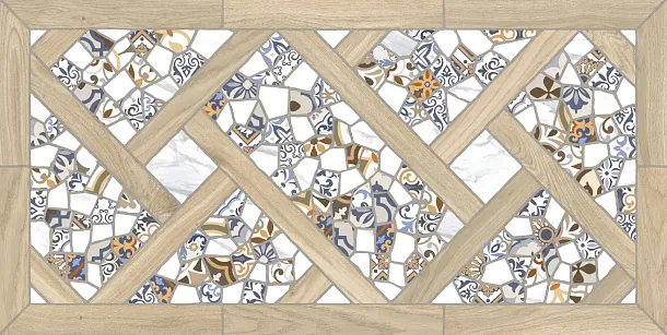 Фото Керамогранит Jano Tiles Trencadis Blanco 60x120 Испания