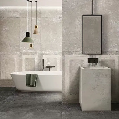 Керамогранит Ghost Taupe Ret 60X120 (PF60004366) для гостиной, для кухни, для прихожей, для туалета, для ванной, для улицы, на теплый пол Фото Керамогранит Ghost Taupe Ret 60X120 (PF60004366) Италия