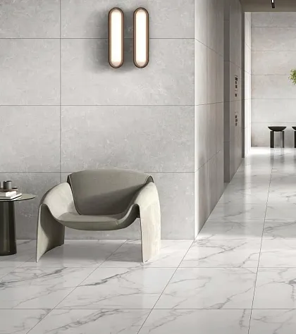 Фото Керамогранит Vitra K958005R0001VTER Statuario Белый Матовый R10A Ректификат 60x120 Турция