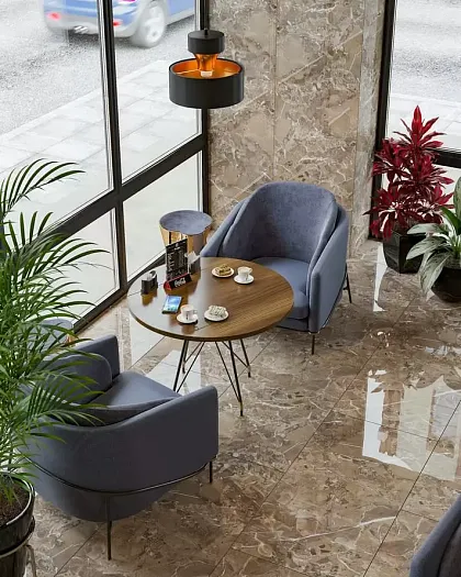 Фото Керамогранит Royal Marble Brown 60x120 Индия