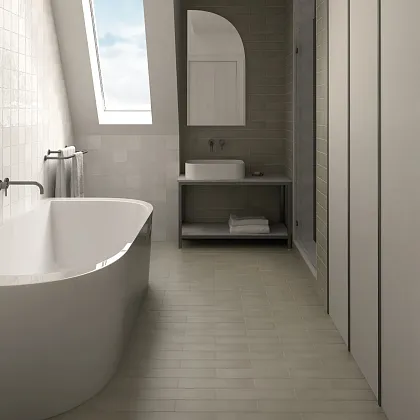Фото Керамогранит Equipe 25889 Stromboli White Plume 9.2x36.8 Испания