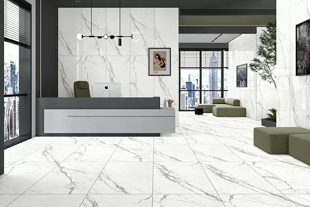 Фото Керамогранит Eternal ETMAR1220GL60120 Arabescato Romance Glossy 60x120 Индия