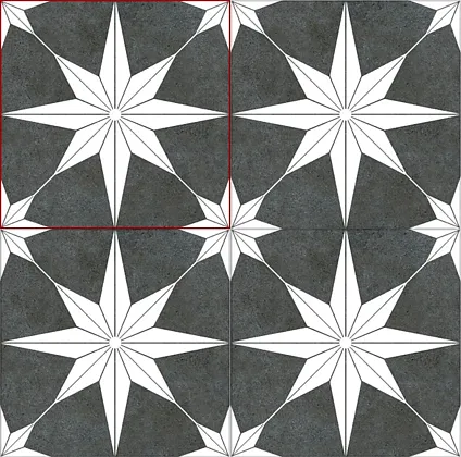 Фото керамическая плитка DeShun Ceramics Art Decor DF210 20x20 Китай