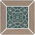 Kerama Marazzi Декор Тровазо наборный бежевый тёмный матовый 13x13x0,9 (ID158)