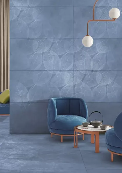 Фото Керамогранит Eleganza Blu Carving 60x120 Индия