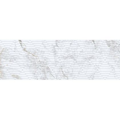 Фото Керамическая плитка 9547 Iguazu White Relieve 30х90 Испания