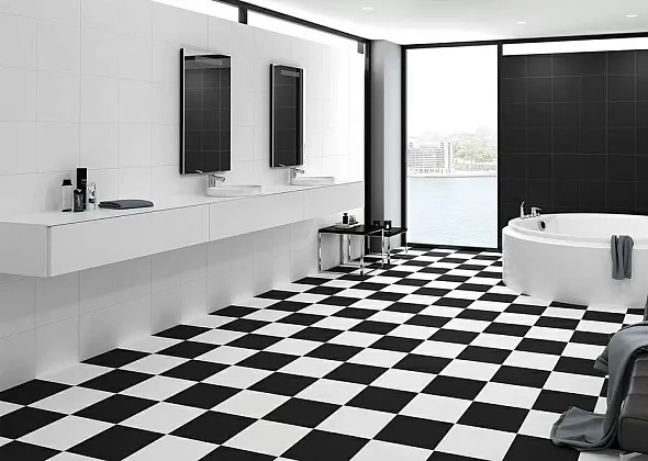Фото Керамогранит Porcelanicos HDC Bas Blanco 59 Brillo Rect 59x59 Испания
