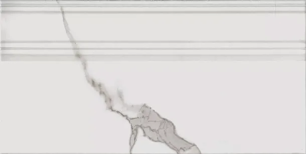 Фото Плинтус Монте Тиберио белый глянцевый обрезной 20x40x1,6 (FME029R) Россия