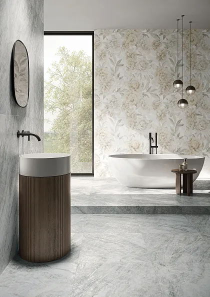 Фото Керамогранит Isla Tiles Oyster White Ret 60х120 Италия
