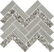 Фото Мозаика T042\SG5267 Монтиони мозаичный серый 34x35,5