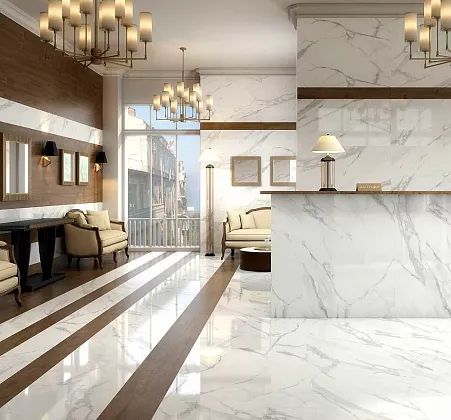 Фото Керамогранит SG651522R Монте Тиберио бежевый лаппатированный обрезной 60x60x0,9 Россия