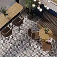 Керамогранит Smile Tile Арабески голубой 20x20
