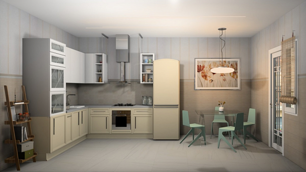 Фото Плитка Eva vanilla бежевый 25х40 (00-00-5-09-00-11-2615) Россия