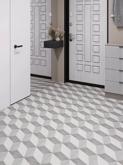 Фото Керамогранит Smile Tile Siena Vigo 19,8x19,8 Индия