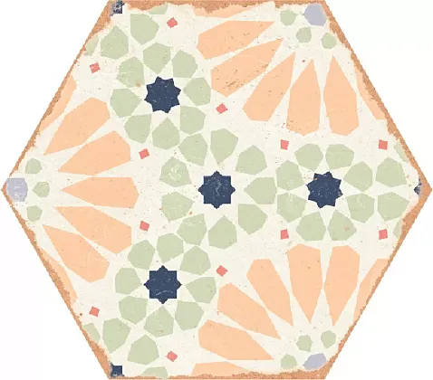Фото Керамогранит Ennface ENPTR6036MT2225 Kaleidoscope Green Matt 220х250х8 Индия