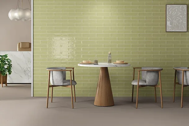 Фото Плитка Smile Tile Liguria Cream 7.5x30 Индия