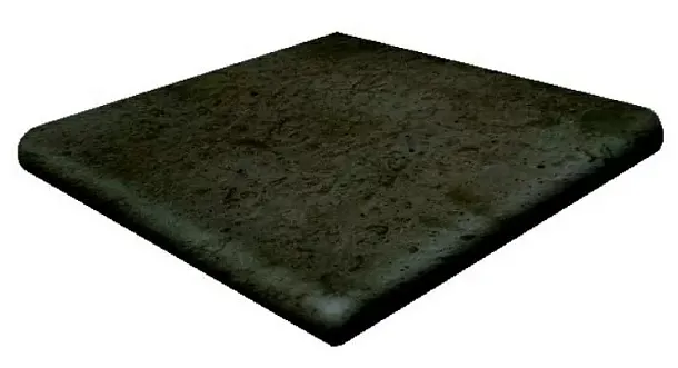 Фото Ступень угловая Orion Rounded Stair-tread Corner Antracita 33*33 Испания