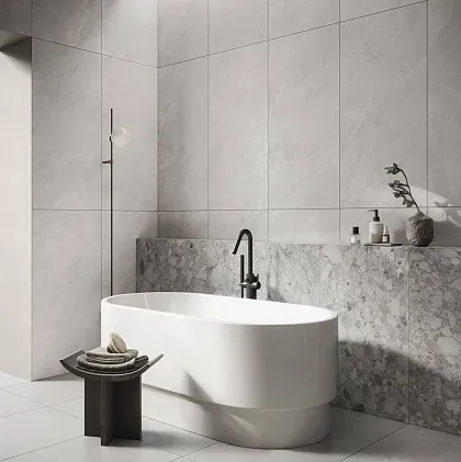 Фото Керамогранит Vitra K948700R0001VTER ArdeStone Серый Матовый R10A Ректификат 60х120 Турция