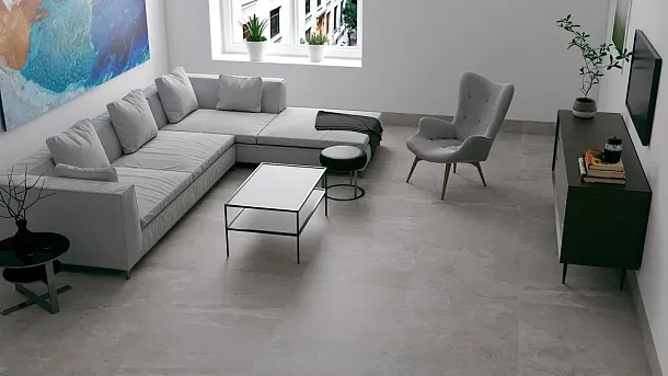 Фото Керамогранит Pamesa Erding Grey Decorstone 120x120 Испания