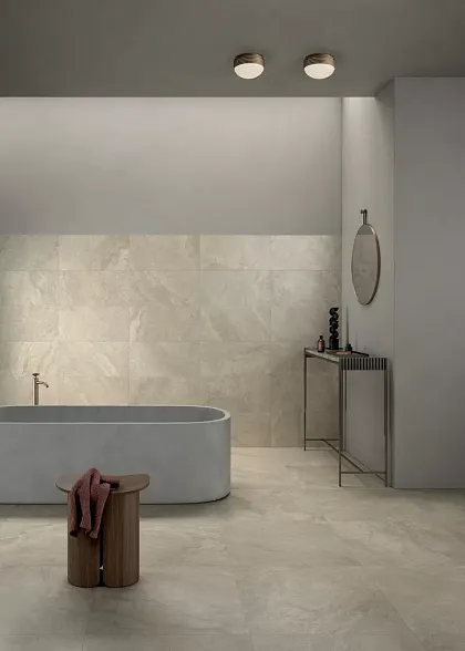 Фото Керамогранит Lea Ceramiche LGXAL45 Anthology 04 Gray Natural RT 9.5mm 60x120 Италия