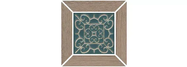 Фото Kerama Marazzi Декор Тровазо наборный бежевый тёмный матовый 13x13x0,9 (ID158) Россия