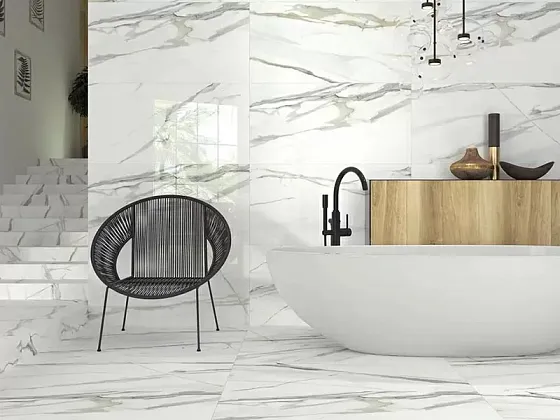 Фото Керамогранит Tau Ceramica Emporio Calacatta Pul. 6mm 120x280 Испания
