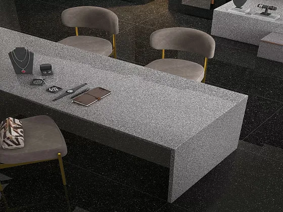 Фото Керамогранит Motto Snp Grey Polished 800x2400x15 Индия