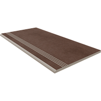 Фото Ступень CA03 Cave Brown неполированный с насечками 30x60