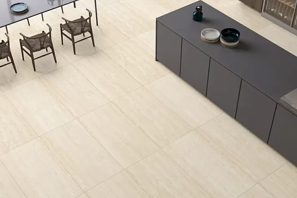 Фото Керамогранит Eternal ETSTN1231MT60120 Travertine Beige Matt 60x120 Индия