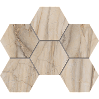 Фото Мозаика BR01 Bernini Hexagon Pearl неполированная 25x28,5
