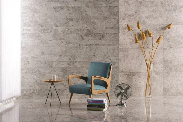 Фото Керамогранит Seranit Fibre Grey Lappato 60х120 Турция