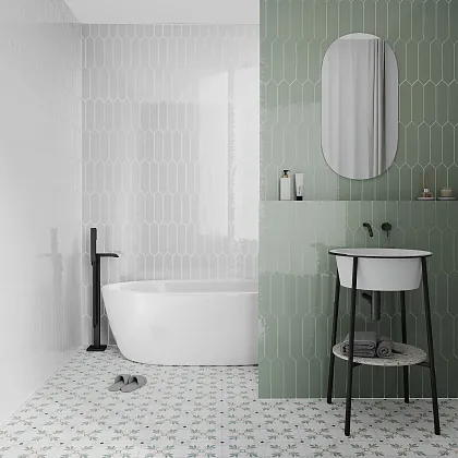 Фото Плитка Smile Tile Picket Noce 7.5x30 Индия