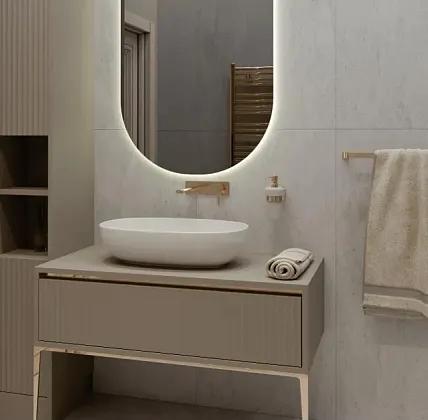 Фото Керамогранит ZERDE TILE Kilda White 60х120 Казахстан