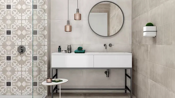 Фото Керамогранит Pamesa 035.084.0119.00345 Es. Rlv. Essen Sand (N) Rect 45x90 Испания