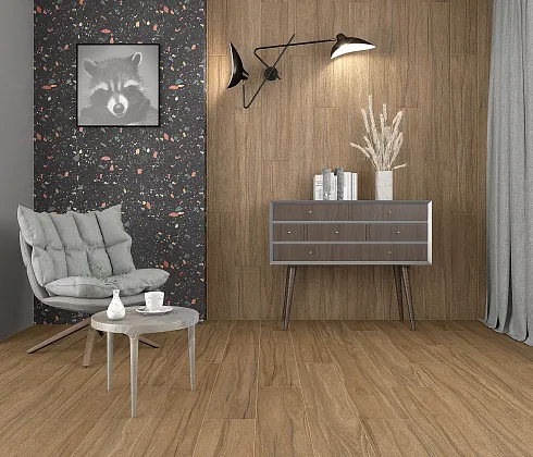 Фото Керамогранит Laparet Sg517720R Selva Коричневый 20Х119,5 Россия