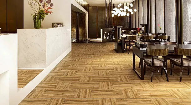 Фото Керамогранит Cypress Коричневый Матовый Структурный 20x120 (BHD-2001) Китай