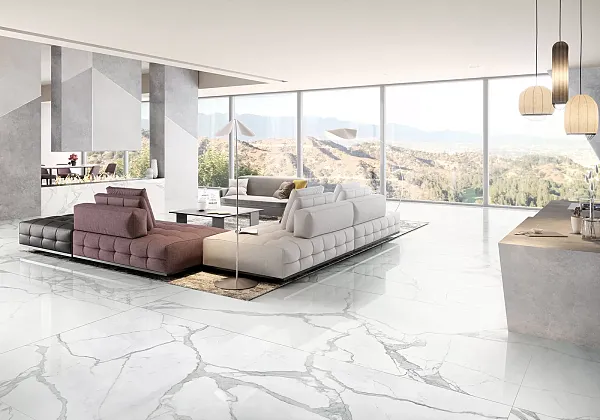 Фото Керамогранит 106041 Statuario Nat Ret 60x120 Италия