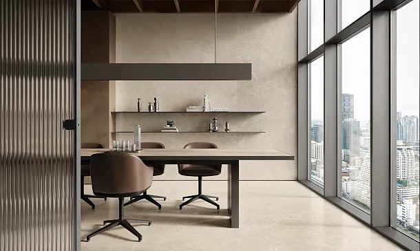 Фото Керамогранит Monocibec 141140 Mythology Regia White Brushed Rect 60x120 Италия