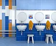 Плитка 5009 Калейдоскоп белый 20*20