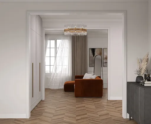 Фото Керамогранит Laparet Wood Lux Walnut Chevron M Коричневый Матовый Карвинг 60Х120 Индия