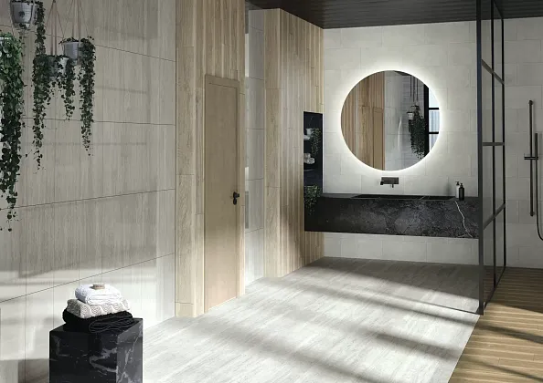 Фото Керамогранит A034360 Travertino Brescia Mat Rect 60x60 Испания