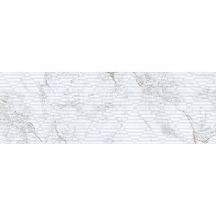 Фото Керамическая плитка 9547 Iguazu White Relieve 30х90 Испания