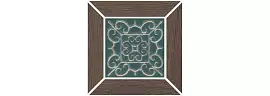 Фото Kerama Marazzi Декор Тровазо наборный коричневый тёмный матовый 13x13x0,9 (ID154)