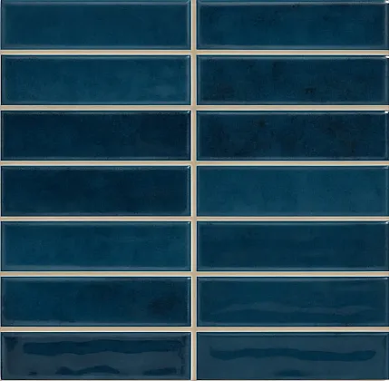 Фото керамическая плитка Vilar Albaro Nairobi Sticks Blue (2.5x10) 20x20 Испания